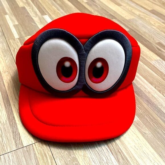 Super Mario world Hat Odyssey Cosplay Red SUPER MARIO HAT ODYSSEY CAPPY COSPLAY - Picture 1 of 10